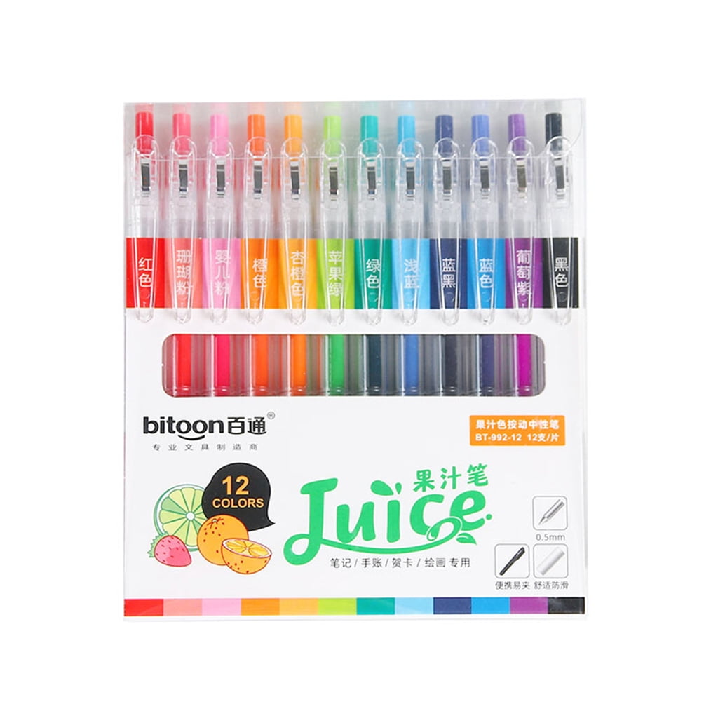 Jot BC24124 Mini Neon Gel Pens, Pack of 5 Colors
