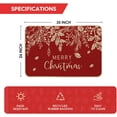 thumbnail image 3 of VIXARKO Red Holly Mistletoe Merry Christmas Doormat, Xmas Winter Home Decor Low-Profile Switch Rug Door Mat Floor Mat for Indoor Outdoor 17x29 Inch, 3 of 6