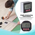 thumbnail image 3 of Yeacher Horizontal Angle Meter Digital Protractor Inclinometer Electronic Level Box Magnetic Base Measuring Tools Black, 3 of 8