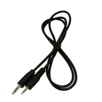 3ft 2.5mm to 3.5mm SLIM Mini Stereo TRS Plug Male/Male Cable, Black