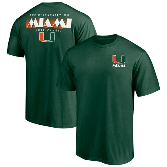 Men's Green Miami Hurricanes Student Section T-Shirt