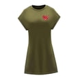 thumbnail image 3 of Vestido corto de verano para mujer, minivestido moderno de ajuste regular para desplazamientos a la oficina L, 3 of 7
