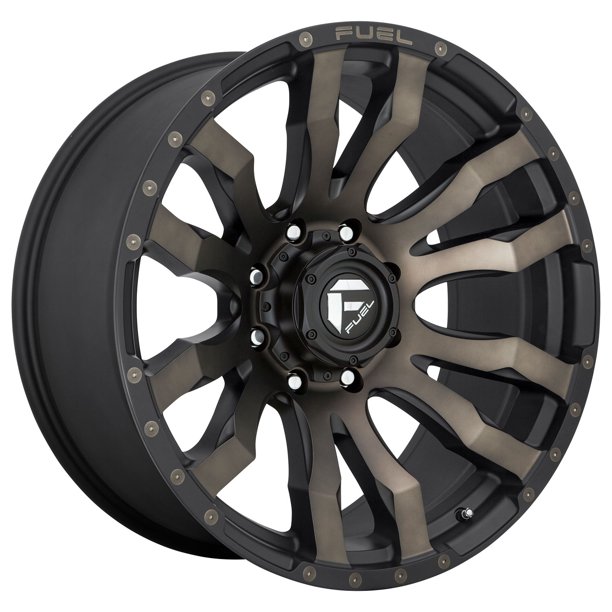 Fuel blitz 18x9 8x180 12et 124.20mm matte black double dark tint wheel