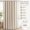 Beige, variant on 96" Long Scalloped Linen Textured Waterproof Heavy Duty Shower Curtain with 12 Metal Hooks, Extra Long, Washable, Black Border Bathroom Decor