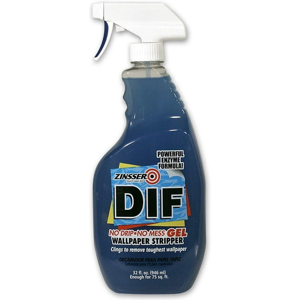 Zinsser 2468 2468 Wallpaper Adhesive Removers 32 Ounce Translucent Blue Walmart Com Walmart Com