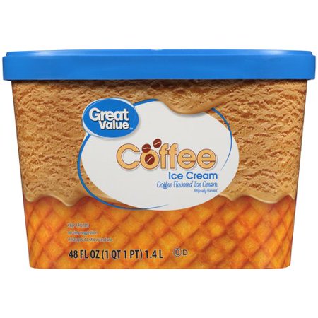 Great Value Coffee Ice Cream, 48 fl oz