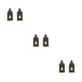 thumbnail image 1 of Ruiboury 2pcs/set Set Mood Flickering Candlelight Of Black Lanterns Size Innovative black-2PCS 3Set, 1 of 6