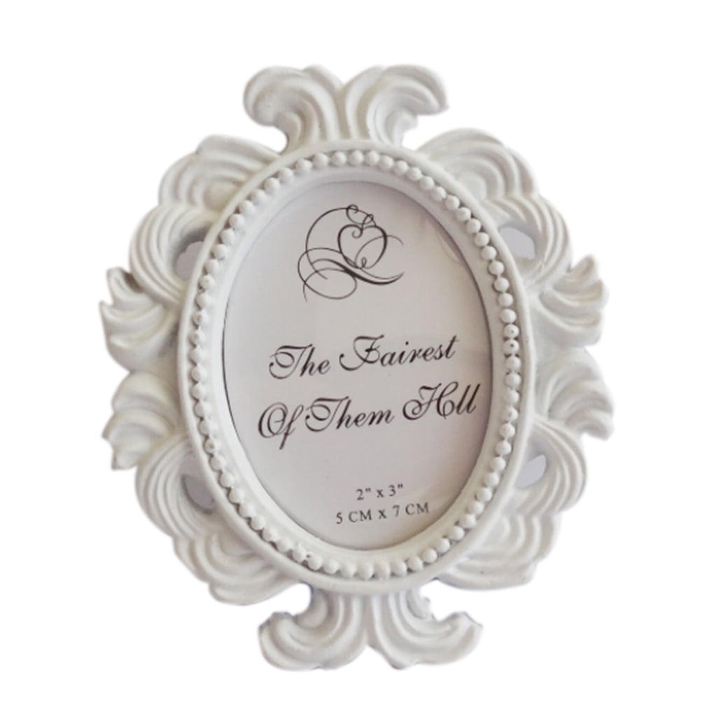 GeweYeeli Floral Photo Frame Round Frame Picture Frame Holder Wedding