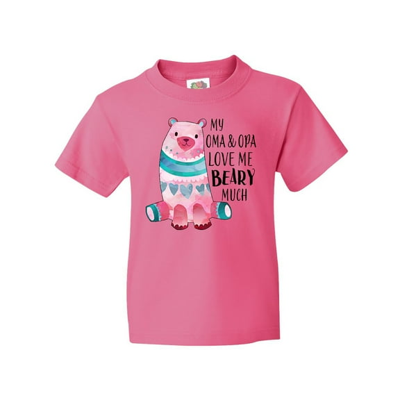 Inktastic My Oma and Opa Love Me Beary Much with Cute Bear Youth T-Shirt