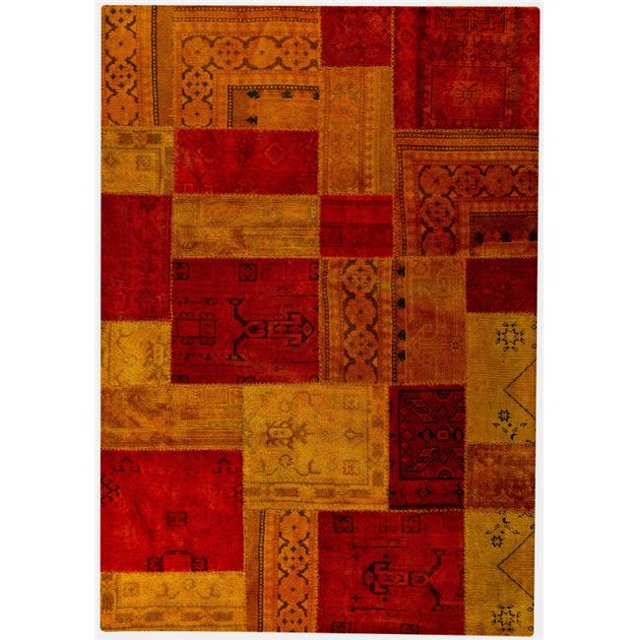 M.A. Trading MTVRENROE071091 94 x 10 Hand Knotted Contemporary Rug - Red/Orange