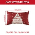 thumbnail image 3 of Sakiyrr 4 Pack Christmas Pillow Covers 12"x20" Set of 4, Xmas Throw Pillow Cases Decorations, Red, 3 of 8
