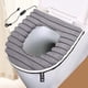 thumbnail image 1 of Asiento de inodoro con calefacción gris - Cojín calefactor USB de invierno, termostato de calefacción rápida, cojín de felpa lavable, cubierta de asiento de inodoro, 1 of 6