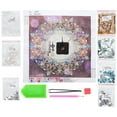 thumbnail image 4 of Painting Clock, Ideal Decoration Rhinestone Painting Clock Bright  For DIY For Painting, 4 of 8