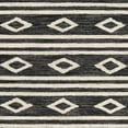 thumbnail image 3 of SAFAVIEH Micro-Loop Briony Diamond Striped Wool Area Rug, Charcoal/Ivory, 5' x 8', 3 of 4