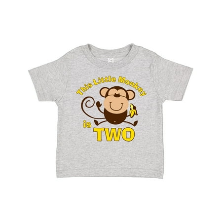 

Inktastic Little Monkey 2nd Birthday Boy Gift Toddler Boy Girl T-Shirt