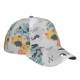 thumbnail image 3 of Naloa Original Classic Low Profile Hat Men Women Baseball Cap Dad Hat Adjustable Unconstructed The World Map with Cartoon Animals Print Cap, 3 of 9