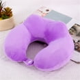 thumbnail image 2 of Yaouit Travel Essentials,Travel Neck Pillow,Airplane Pillow,Travel Neck Pillow Memory Foam Airplane Travel Comfortable Washable Cover Plane Neck Support Pillow for Neck Sleeping,Purple, 2 of 4
