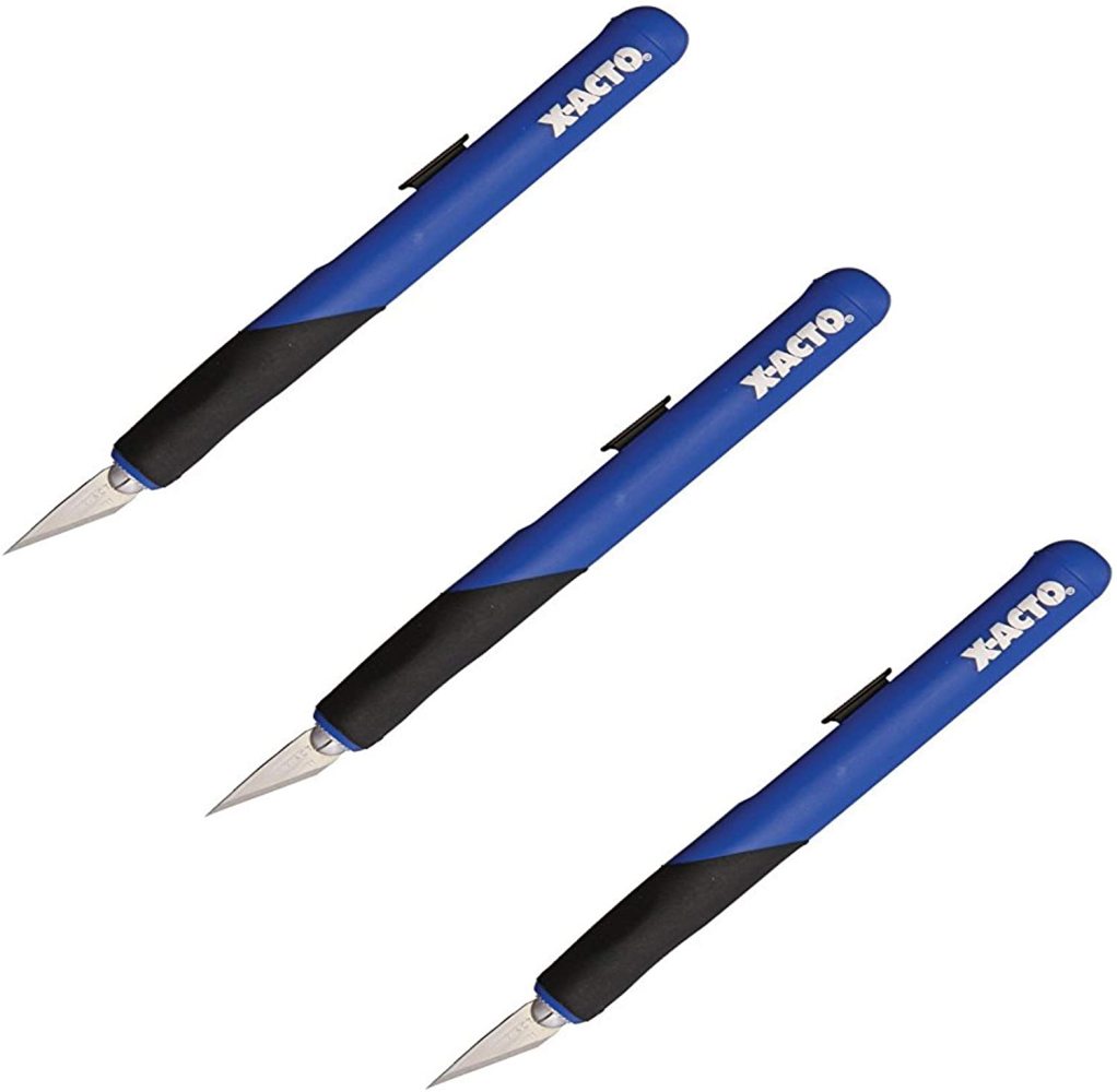 ELMERS XActo RetractABlade Knife, 11 BladeBlue/Black (X3204), 3