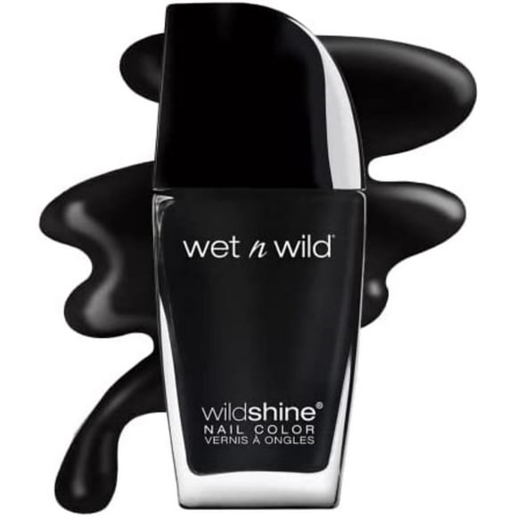 Esmalte Wild Shine Wet N Wild, secado Rapido, black creme wet n wild wild shine