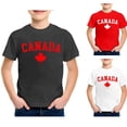 thumbnail image 2 of Chandail de la Fête du Canada Filles Drapeau Canadien T-Shirt à Manches Courtes Hauts Garçons T-Shirt Graphique de la Fête du Canada Hauts Enfants Fille T-Shirt à Col Rond de la Fête du Canada Imprimé Drapeau Canadien, 2 of 4