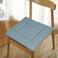 thumbnail image 6 of Leodye 1PCS Multi-color Linen Sponge Chair Pad - All-season Home Furnishing Seat Cushion -15.74×15.74×0.98inch, 6 of 8