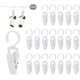 thumbnail image 1 of 20 Piezas (Blancas) Pinzas Grandes para Ropa, Clip cortavientos, Pasador de plástico, Puede Girar 360 Grados para Toallas, Ropa, sábanas, Alfombras, Cortinas, Sombreros, 1 of 5