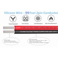 thumbnail image 2 of Cable TUOFENG 20 AWG de silicona, 60 m, negro y rojo, 2 conductores, 2 of 8