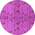 thumbnail image 1 of Ahgly Company Indoor Round Oriental Pink Industrial Area Rugs, 8' Round, 1 of 4
