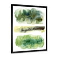 thumbnail image 2 of Designart 'Golden Green Abstract Clouds III' Modern Framed Art Print, 2 of 4