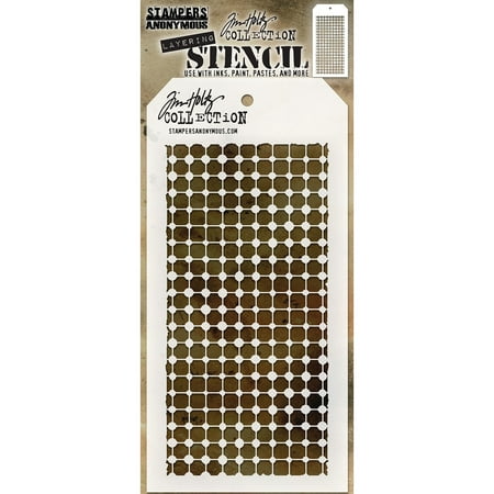 UPC: 0653341456212 | Tim Holtz Layered Stencil 4.125 X8.5 -Grid Dot