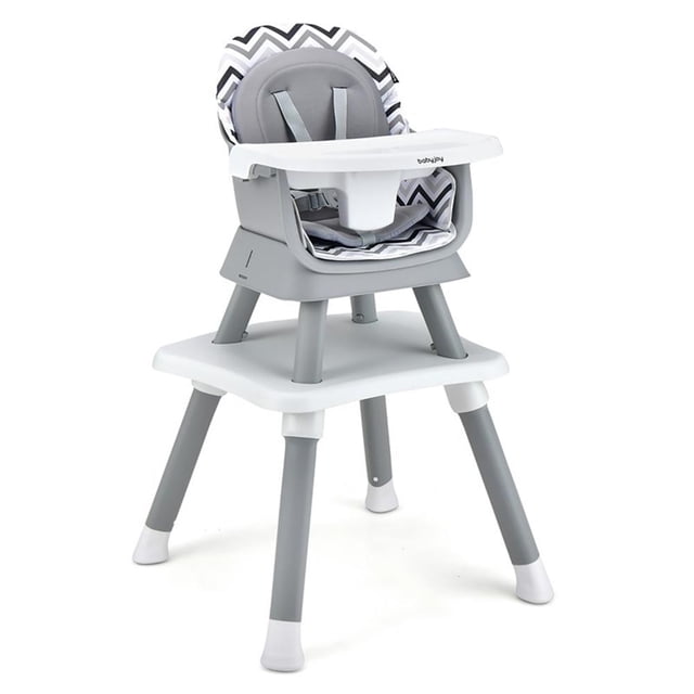 Pemberly Row Chaise Haute pour Bébé 8 en 1 Convertible avec Bande pour Siège d'Appoint de Salle à Manger