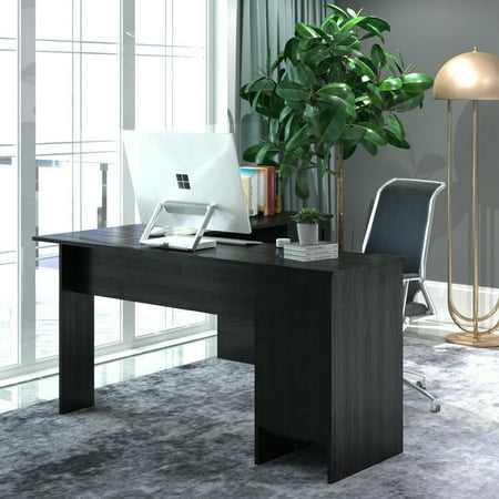 Costway L Shaped Corner Computer Desk Writing Table Study Costway L Shaped Corner Computer Desk