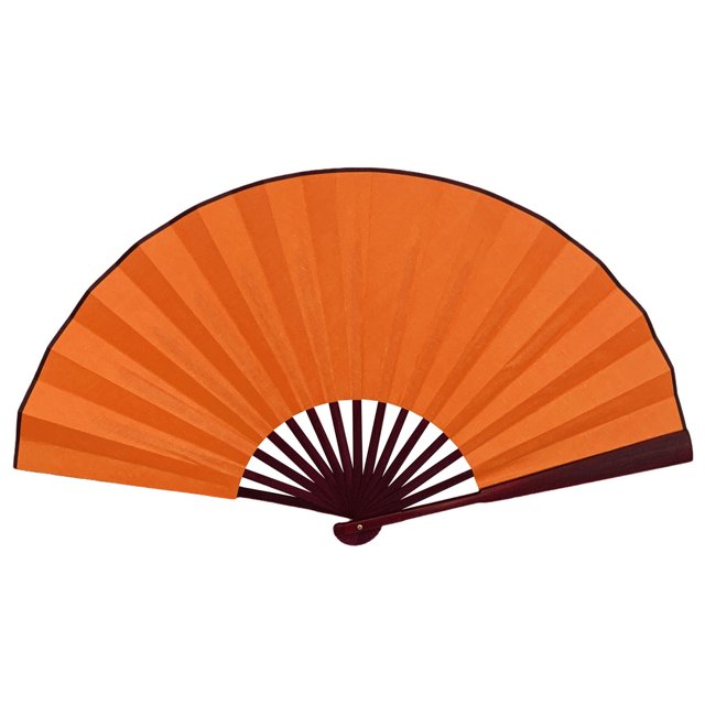 LCXmlly Cosmetic Storage Bag Folding Bamboo Fan Smooth Opening Solid Color Decorative 10 Inches Chinese Style Handheld DIY Home Decor