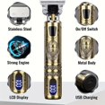 thumbnail image 4 of HLONK Multi-functional retro Men‘s electric clipper  Multi-purpose cordless professional electric clipper  USB charging Type C  with 4 limit combs  LED display  compact and portable  holi, 4 of 6