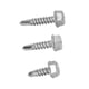 thumbnail image 3 of 150 tornillos autoperforantes, juego surtido de tornillos autorroscantes de acero inoxidable con cabeza de oblea, arandela hexagonal, surtido de tornillos de 4,2 x 13 mm, 4,2 x 16 mm, 4,2 x 19 mm, 3 of 14