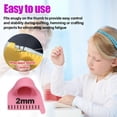 thumbnail image 4 of 3PCS Edge Stitch Hand Sewing Guide,Lock Gauge,Embroidery Lock Stitching Accessories and Gadgets,Precision Stitcher Templates Ruler,Notions & Supplies for Beginners DIY(2MM,Pink), 4 of 5