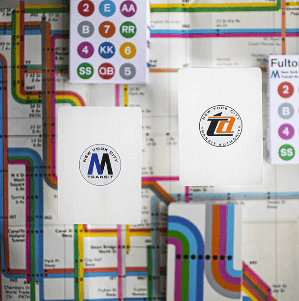 Fulton Street MTA Playing Cards (1972 VIGNELLI MAP EDITION)