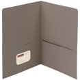 thumbnail image 1 of Smead Two-Pocket Portfolios, Gray, 25 Per Box (87856), 1 of 5