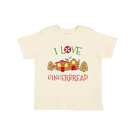 

Inktastic I Love Gingerbread Christmas Holiday Boys or Girls Toddler T-Shirt