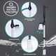 thumbnail image 5 of Limpiador de grava eléctrico para acuario WQQZJJ, 4 en 1, sifón automático, aspiradora impermeable para cambiador de agua, lavado de arena, herramientas de limpieza para acuarios., 5 of 8