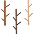 thumbnail image 4 of Coat Rack 2 pack-Wall Mounted Hat Rack Coat Hooks-Sturdy Wooden Coat Rack Stand-Entryway Hall Tree Coat Tree with Solid Base for Hat,Clothes,Purse,Scarves,Handbags,Umbrella(Dark Brown), 4 of 7