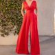 thumbnail image 1 of Monos Elegantes Mamelucos sin espalda para mujer Traje de dama de oficina con cuello en V profundo y hombros descubiertos (Rojo XL) Cgtredaw Para estrenar, 1 of 1