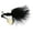 Black/Black, variant on Blakemore B2-1003-012 Road Runner Marabou Jighead 1/8oz, Chartreuse,Underspin Fishing jig.