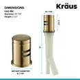 thumbnail image 3 of KRAUS Dishwasher Air Gap in Brushed Brass, 3 of 6