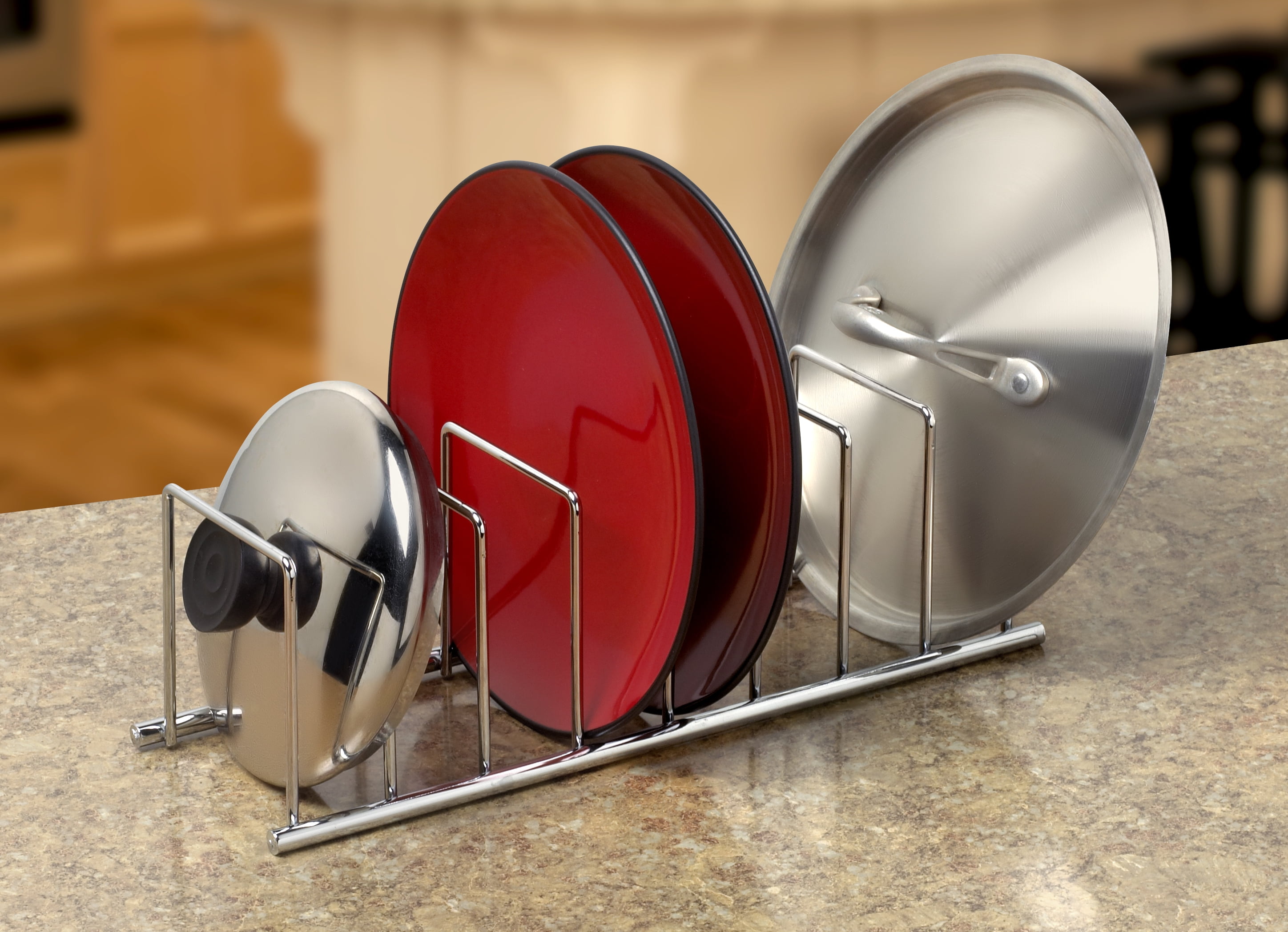 Spectrum Diversified Euro Kitchen Lid Organizer for Plates, Cutting
