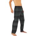 thumbnail image 3 of Norty Mens Cotton Blend Yarn Flannel Pajama Lounge Sleep Pant - 16 Prints Available 39988-XX-Large (Green Plaid), 3 of 4