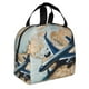 thumbnail image 2 of Balery Airplane World Map Adventure Bolsa de Almuerzo Aislada – Caja de Almuerzo con Papel de Aluminio Grueso, Mantiene la Comida Fresca por 4 Horas, 2 of 8