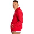 thumbnail image 1 of Hanes Mens EcoSmart Fleece Hoodie, 2XL, Deep Red, 1 of 4