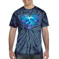 thumbnail image 2 of Wild Bobby, Cute Heart Shaped Couple Dolphins, Animal Lover, Tie-Dye Tees, Spiral Navy, Small, 2 of 3