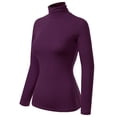 thumbnail image 3 of Made by Olivia Women's Basic Long Sleeve High Turtle Neck Slim Fit Top Shirt, 3 of 4